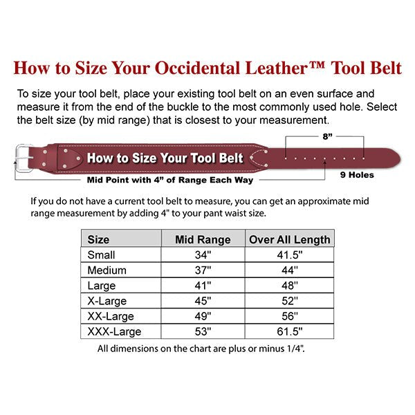 Occidental Leather 5005M Medium Belt Liner with Sheepskin - 2