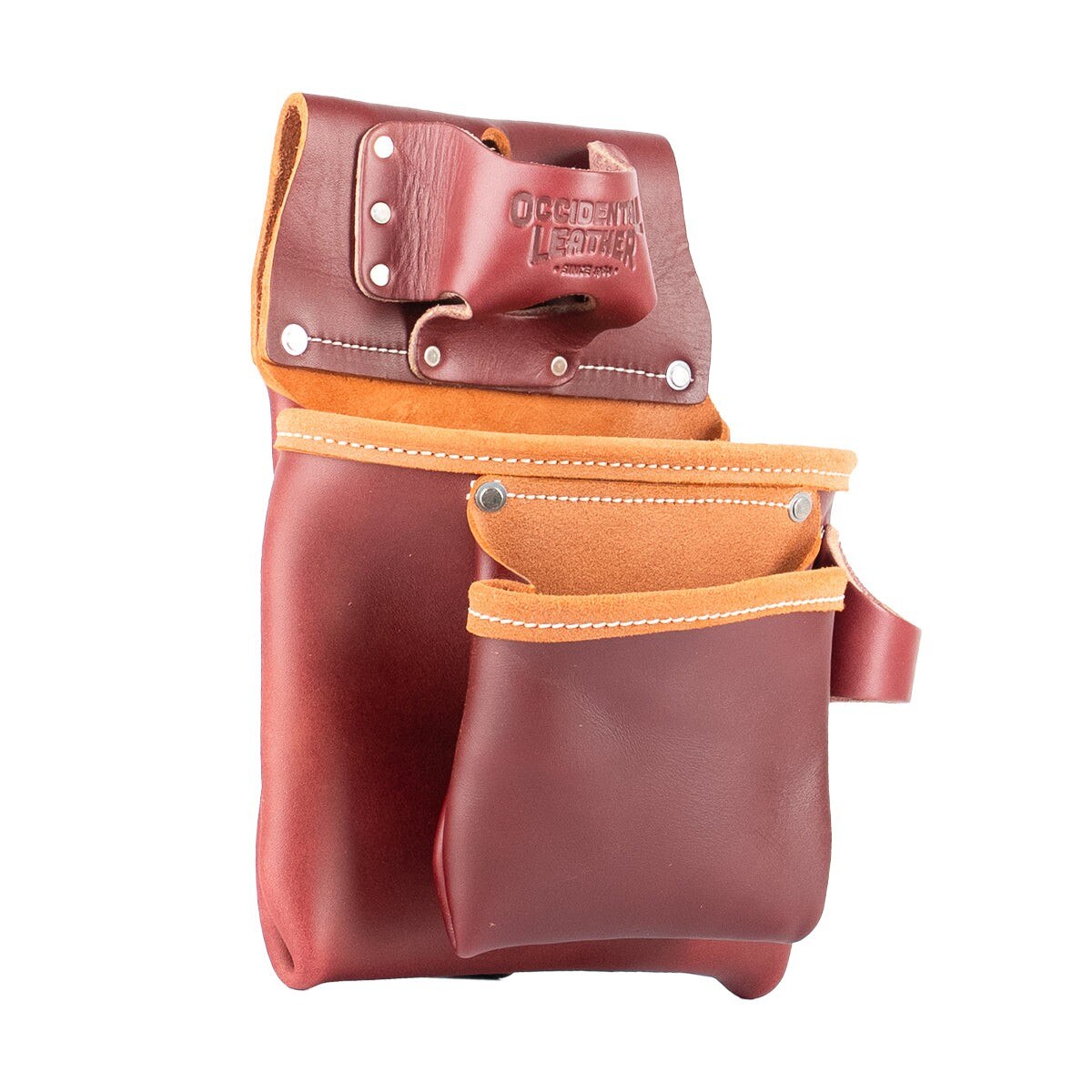Occidental Leather 5018 2 Pouch Pro Tool Bag with Tape Measure Pouch - 4