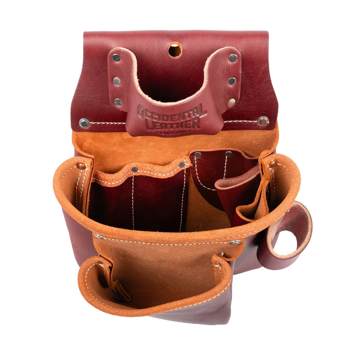 Occidental Leather 5018 2 Pouch Pro Tool Bag with Tape Measure Pouch - 5
