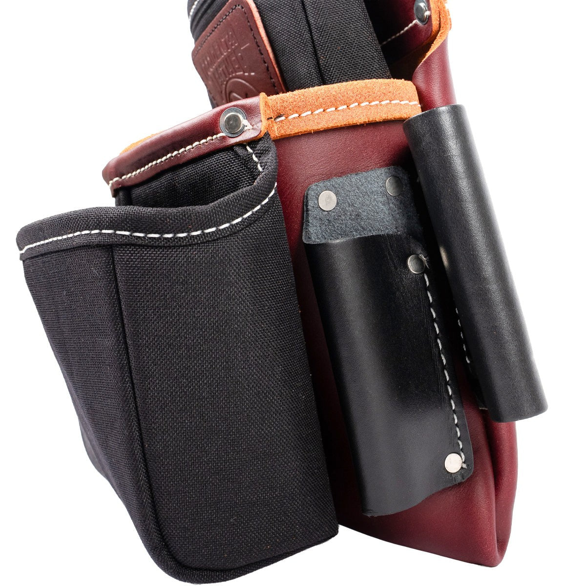 Occidental Leather 5564 Belt-Worn Fastener Bag with Divided Nylon Double Bag - 5