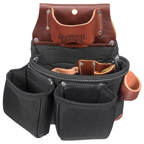 Occidental Leather B8018DB Black OxyLights 3 Pouch Tool Bag with Tape Measure Pouch