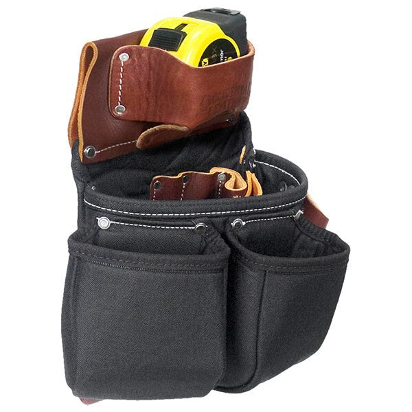 Occidental Leather B8018DB Black OxyLights 3 Pouch Tool Bag with Tape Measure Pouch - 4