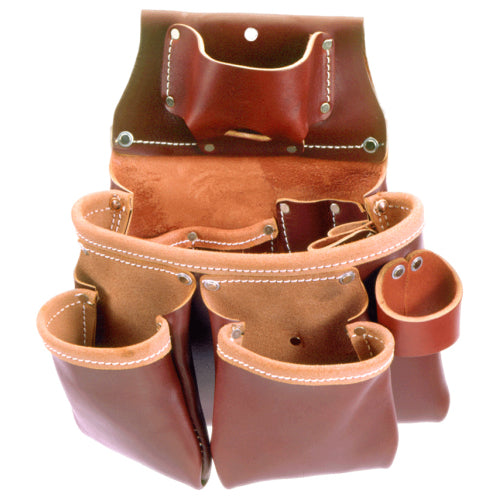 Occidental Leather 3 Pouch Pro Leather Tool Bag with Tape Measure Pouch 5018DB