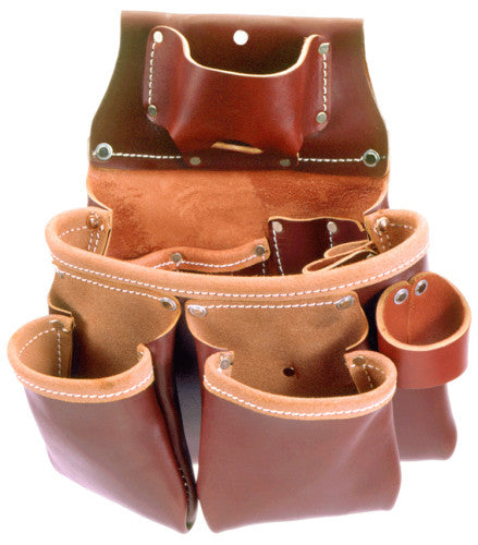 Occidental Leather 3 Pouch Pro Leather Tool Bag with Tape Measure Pouch 5018DB