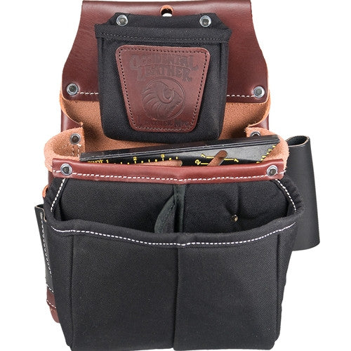 Occidental Leather Belt-Worn Fastener Bag with Divided Nylon Double Bag 5564