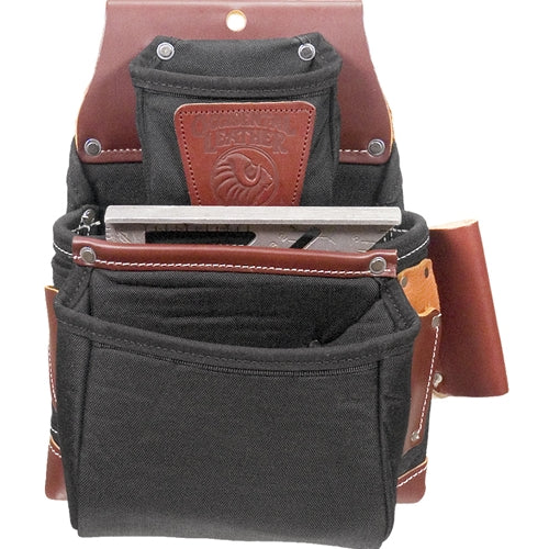 Occidental Leather B8060 Black OxyLights 3 Pouch Fastener Bag